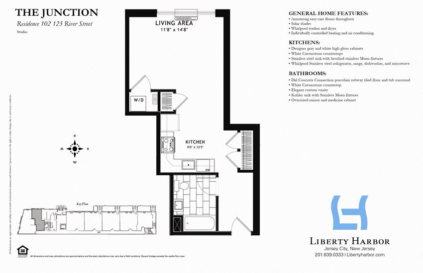 JUNCTION-STUDIO FLOOR PLAN-APT 102 JUNCTION-STUDIO PLAN A
